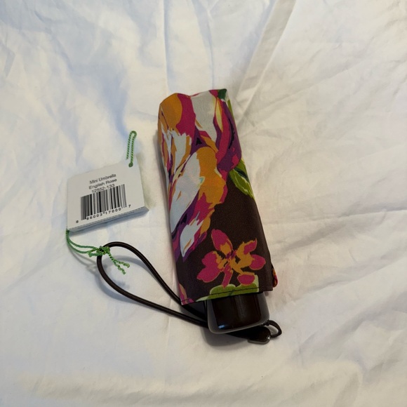 NWT Vera Bradley English Rose Mini Umbrella Retired Pattern - Picture 6 of 7